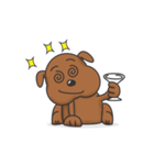 Pure life of Brown Doggy（個別スタンプ：24）