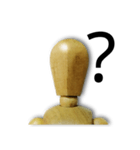 Faceless expression of wood man（個別スタンプ：4）