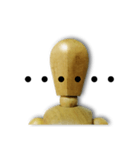 Faceless expression of wood man（個別スタンプ：15）