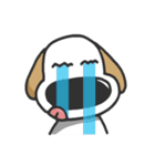 Big nose dog and fox bear-Life languages（個別スタンプ：7）