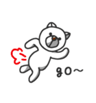 Big nose dog and fox bear-Life languages（個別スタンプ：8）