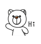 Big nose dog and fox bear-Life languages（個別スタンプ：15）