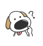 Big nose dog and fox bear-Life languages（個別スタンプ：18）