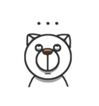 Big nose dog and fox bear-Life languages（個別スタンプ：21）