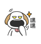 Big nose dog and fox bear-Life languages（個別スタンプ：29）