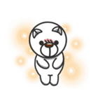 Big nose dog and fox bear-Life languages（個別スタンプ：38）