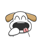 Big nose dog and fox bear-Life languages（個別スタンプ：40）