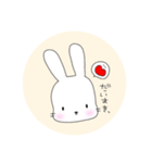 無表情なうさぎのミミちゃん（個別スタンプ：5）