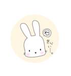 無表情なうさぎのミミちゃん（個別スタンプ：6）