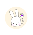 無表情なうさぎのミミちゃん（個別スタンプ：9）