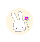 無表情なうさぎのミミちゃん（個別スタンプ：10）