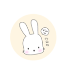 無表情なうさぎのミミちゃん（個別スタンプ：12）