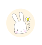 無表情なうさぎのミミちゃん（個別スタンプ：13）