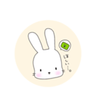 無表情なうさぎのミミちゃん（個別スタンプ：14）