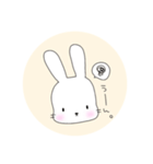 無表情なうさぎのミミちゃん（個別スタンプ：17）