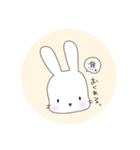 無表情なうさぎのミミちゃん（個別スタンプ：20）
