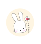 無表情なうさぎのミミちゃん（個別スタンプ：22）