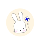 無表情なうさぎのミミちゃん（個別スタンプ：26）