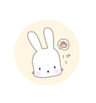 無表情なうさぎのミミちゃん（個別スタンプ：32）