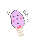 ソフトクリームとアイスのスタンプ（個別スタンプ：1）