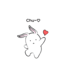 Dancing Bunny(love story)（個別スタンプ：15）