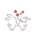 Dancing Bunny(love story)（個別スタンプ：20）