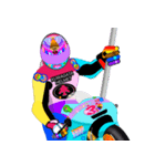 Moto Race Rainbow-colored Riders 31 @07（個別スタンプ：6）