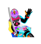 Moto Race Rainbow-colored Riders 31 @07（個別スタンプ：18）