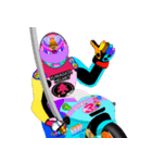 Moto Race Rainbow-colored Riders 31 @07（個別スタンプ：22）