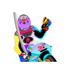 Moto Race Rainbow-colored Riders 31 @07（個別スタンプ：25）