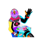 Moto Race Rainbow-colored Riders 31 @07（個別スタンプ：31）