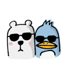 Tim and Edward Polar bear and penguin（個別スタンプ：17）