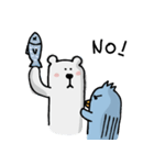 Tim and Edward Polar bear and penguin（個別スタンプ：28）