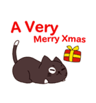 猫 : クリスマス＆ニューイヤー（個別スタンプ：8）