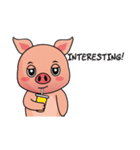 A Lazy Piggy : Daily Phrases（個別スタンプ：18）