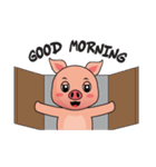 A Lazy Piggy : Daily Phrases（個別スタンプ：21）