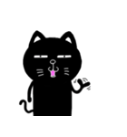 かわいい黒猫ちゃんはヤル気が出ない（個別スタンプ：16）