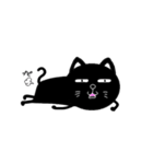 かわいい黒猫ちゃんはヤル気が出ない（個別スタンプ：19）