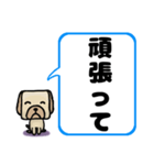 でか文字わんこ 大きな文字の日常会話（個別スタンプ：18）