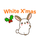 ウサギ : クリスマス＆ニューイヤー（個別スタンプ：3）