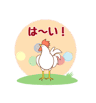 鶏の挨拶スタンプ（個別スタンプ：39）