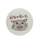 いろえんぴつねこ（個別スタンプ：3）