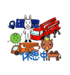 ポンプ車の日々 ポンプ太郎（個別スタンプ：24）