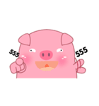 Cute Fat Pig Sticker(eng)（個別スタンプ：36）