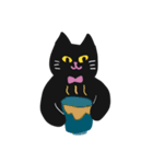 ぱっかーん 黒猫（個別スタンプ：3）