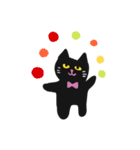 ぱっかーん 黒猫（個別スタンプ：8）