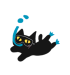 ぱっかーん 黒猫（個別スタンプ：23）