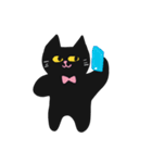 ぱっかーん 黒猫（個別スタンプ：25）