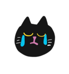 ぱっかーん 黒猫（個別スタンプ：34）