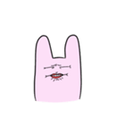 ぶちゃウサギ（個別スタンプ：4）